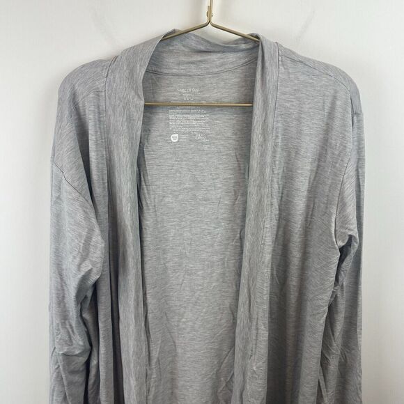 State of Day‎ Modal Cardigan Cozy Robe Gray Size Large - Picture 7 of 7